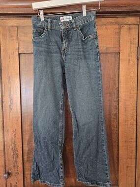 Wrangler Kids Denim Jeans in Faded Blue 12 Slim (b)